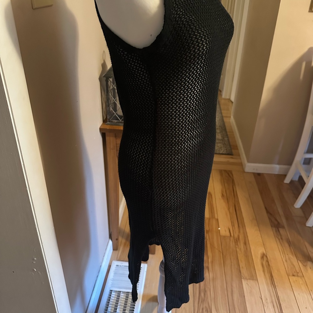 Lulu's Black Mesh Swim Cover-Up - Picture 6 of 8